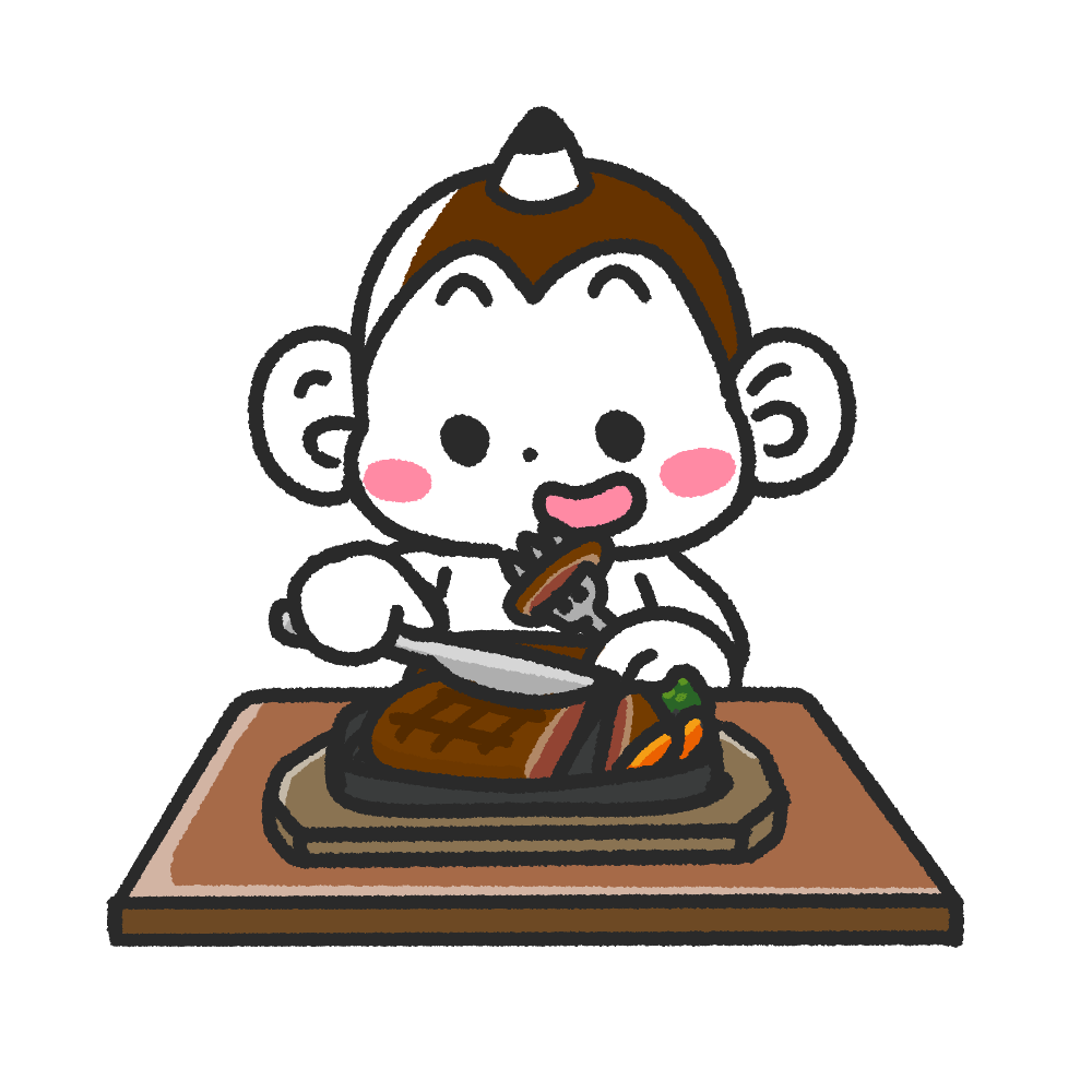 メモざる 豆知識 雑学 お肉 ステーキ 焼き加減 レア ミディアム ウェルダン ブルー