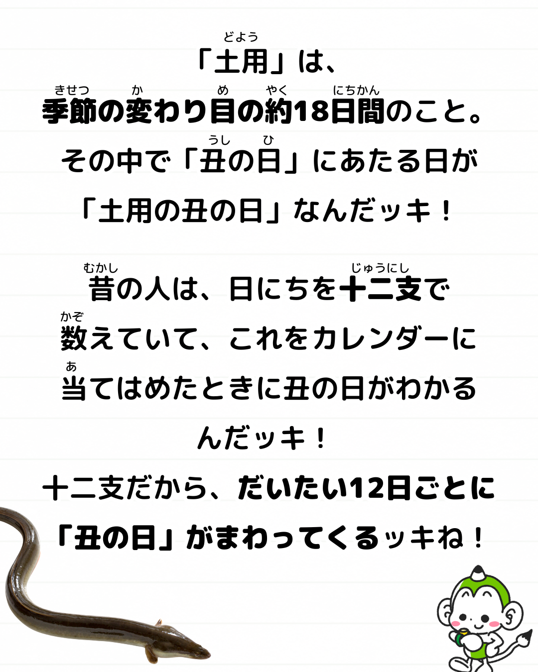 メモざる 土用の丑の日 どんな日 いつ うなぎ 雑学 豆知識