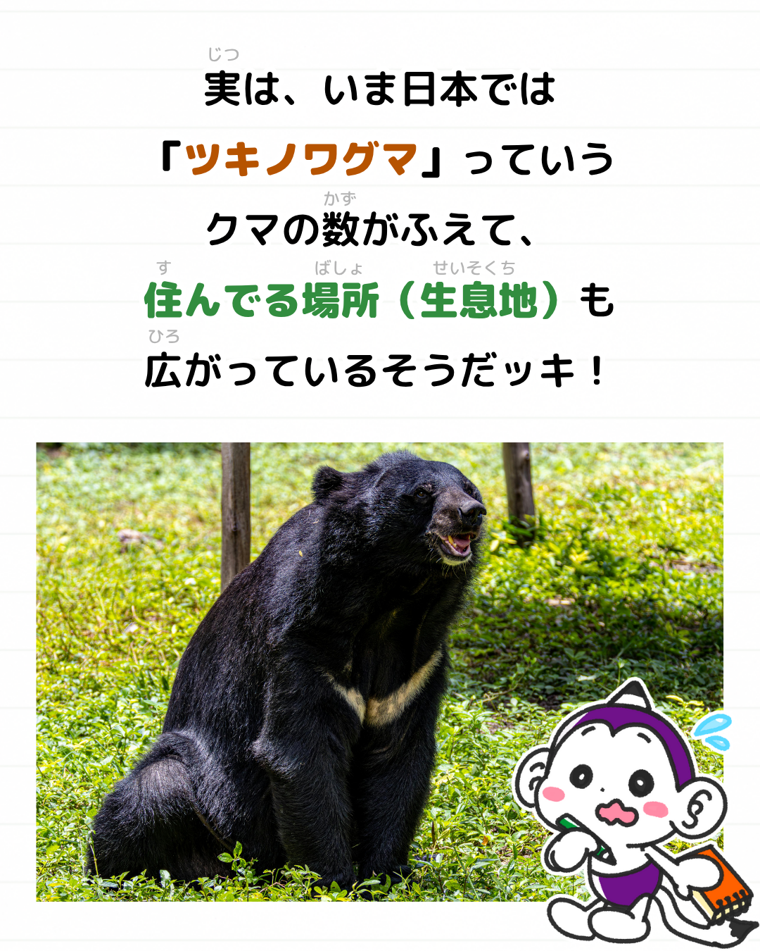 メモざる ニュース 雑学 クマ 熊 出没