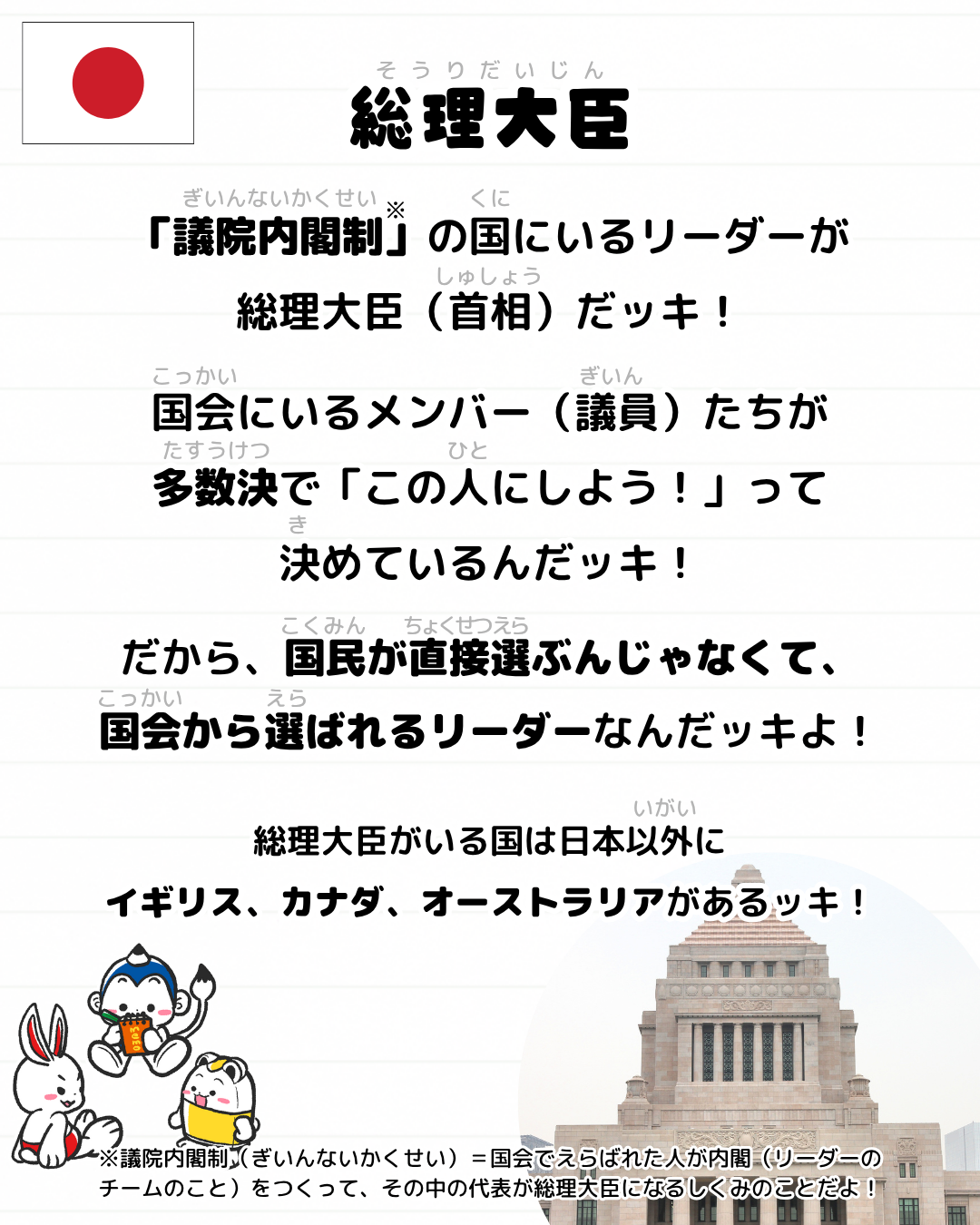メモざる 雑学 総理大臣 大統領 違い