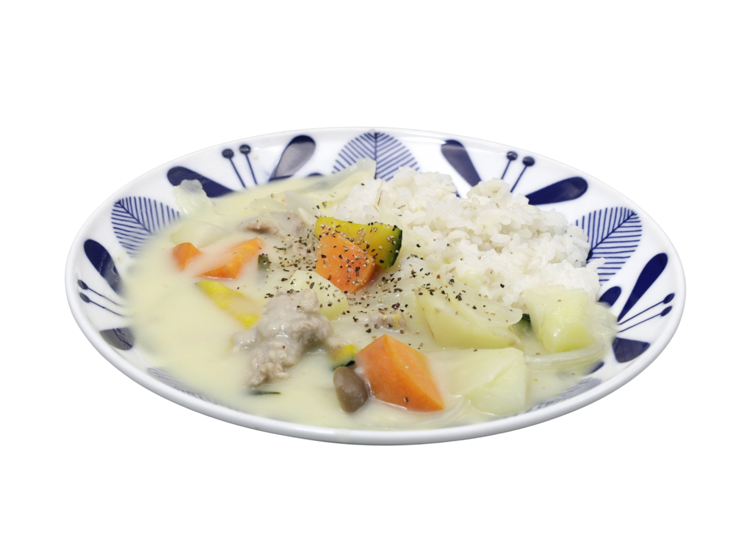 クリームシチューとごはん