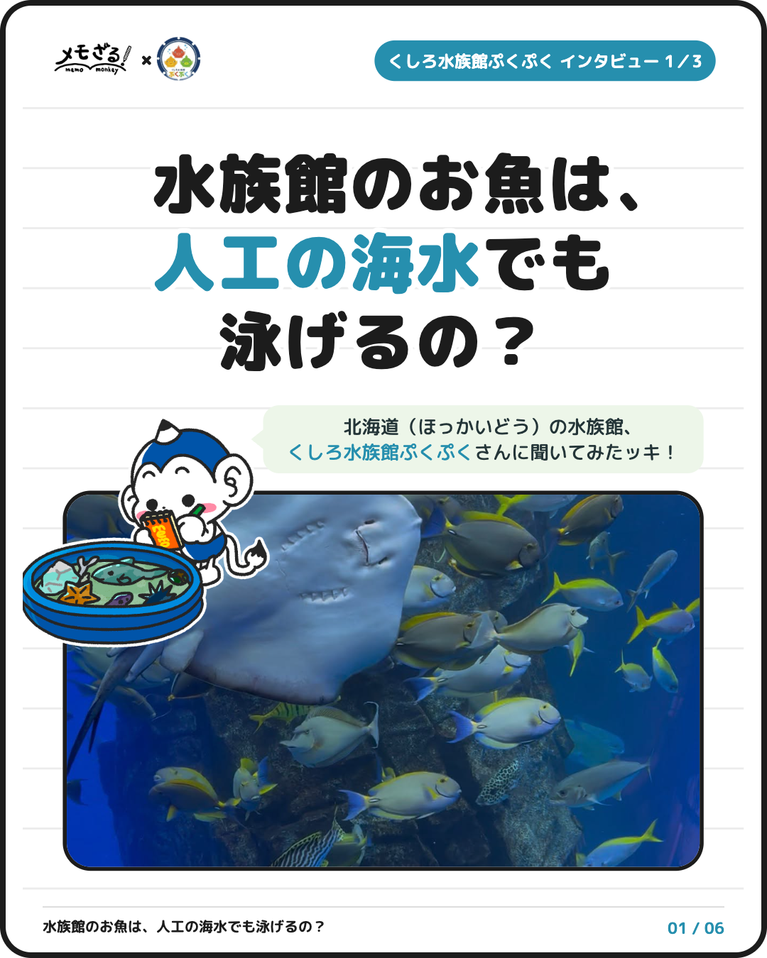 くしろ水族館ぷくぷくさん インタビュー表紙
